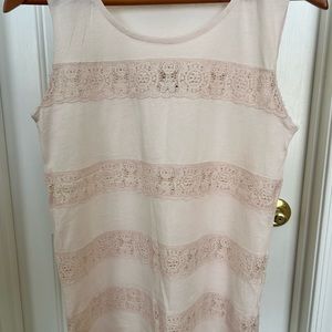 Pale pink J crew tank